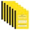 Pacon Dual Ruled Composition Book, Yellow, 1/4 in grid + Wide-Ruled, 9-3/4in. x 7-1/2in., 100 Sheets, 6PK PMMK37163 - alternate 1